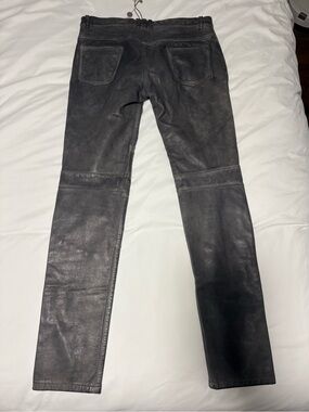 Balmain Unisex Black Slim Straight Pants